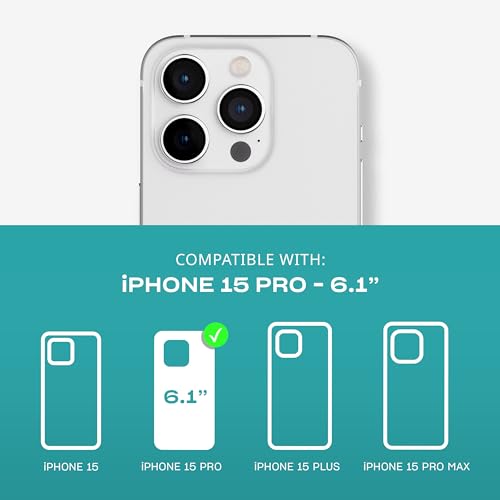 Evo Clear case for iPhone 15 Pro - Impact Protection Case - Clear