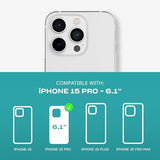 Evo Clear case for iPhone 15 Pro - Impact Protection Case - Clear