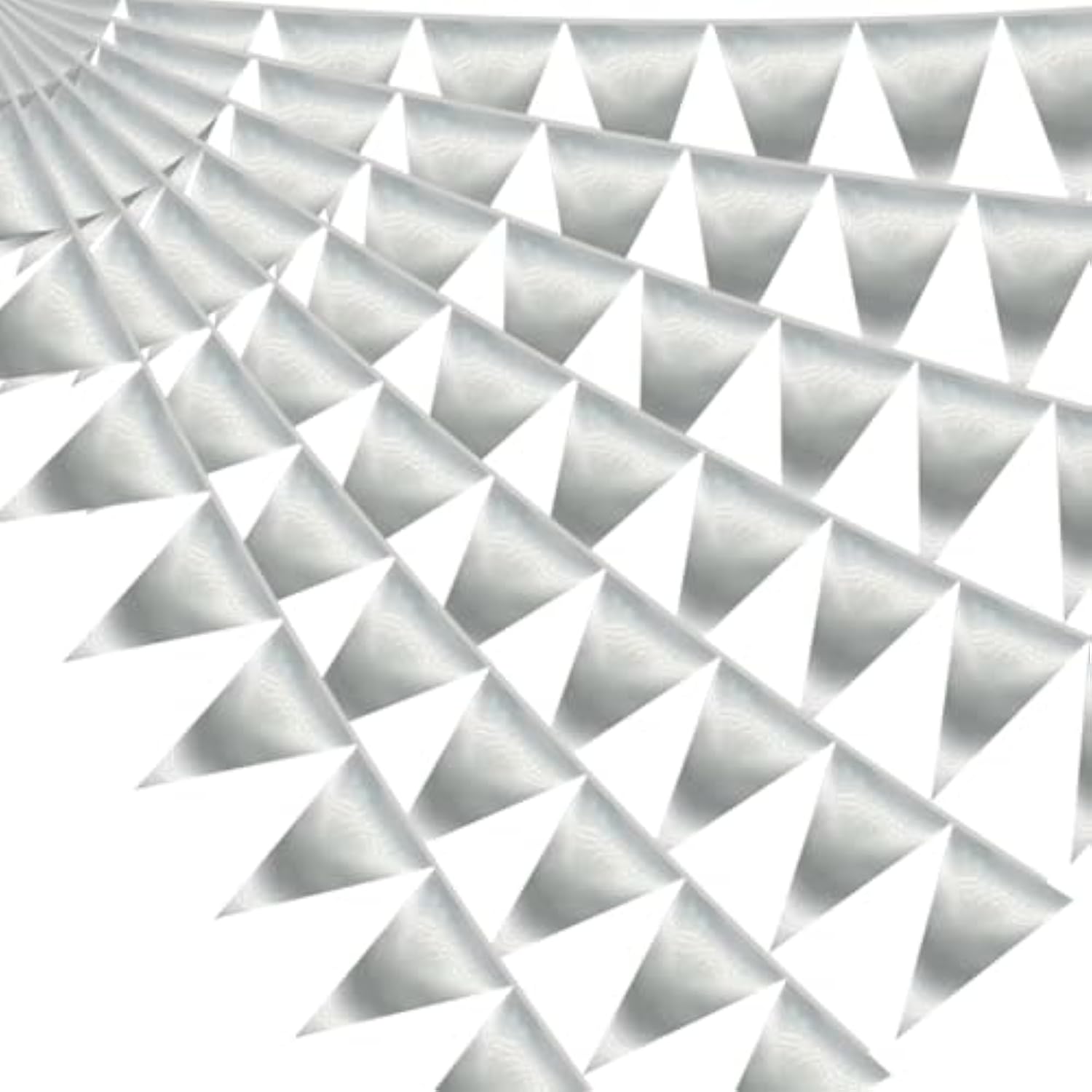 20M/65Ft Silver Triangle Pennant Banner Flag Metallic Fabric Bunting Garland For Christmas Graduation Wedding Engagement Anniversary Bachelorette Birthday Bridal Shower Valentines Hen Party Supplies