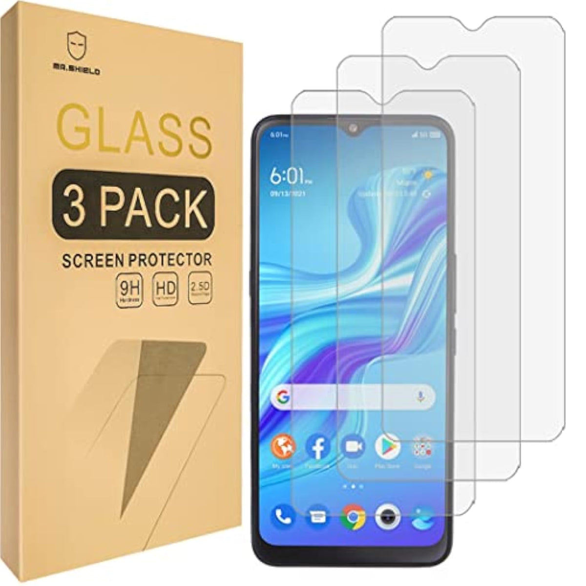 [3-Pack] Designed For Tcl 4X 5G / Tcl 20A 5G / Tcl 20 A 5G [Tempered Glass] Screen Protector [Japan Glass With 9H Hardness] With Replacement