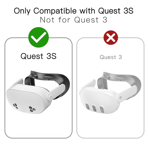 Facial Interface Face Pad Cover Compatible with Meta Quest 3S Accessories,Including 2 Pcs Face Pad Replacement,Light Pad and Lens Cover Only for Meta