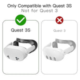 Facial Interface Face Pad Cover Compatible with Meta Quest 3S Accessories,Including 2 Pcs Face Pad Replacement,Light Pad and Lens Cover Only for Meta