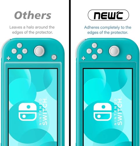 3 Pack Designed for Nintendo Switch lite Screen Protector Tempered Glass, Case Friendly Scratch Resistant,Bubble-Free, Ultra Resistant