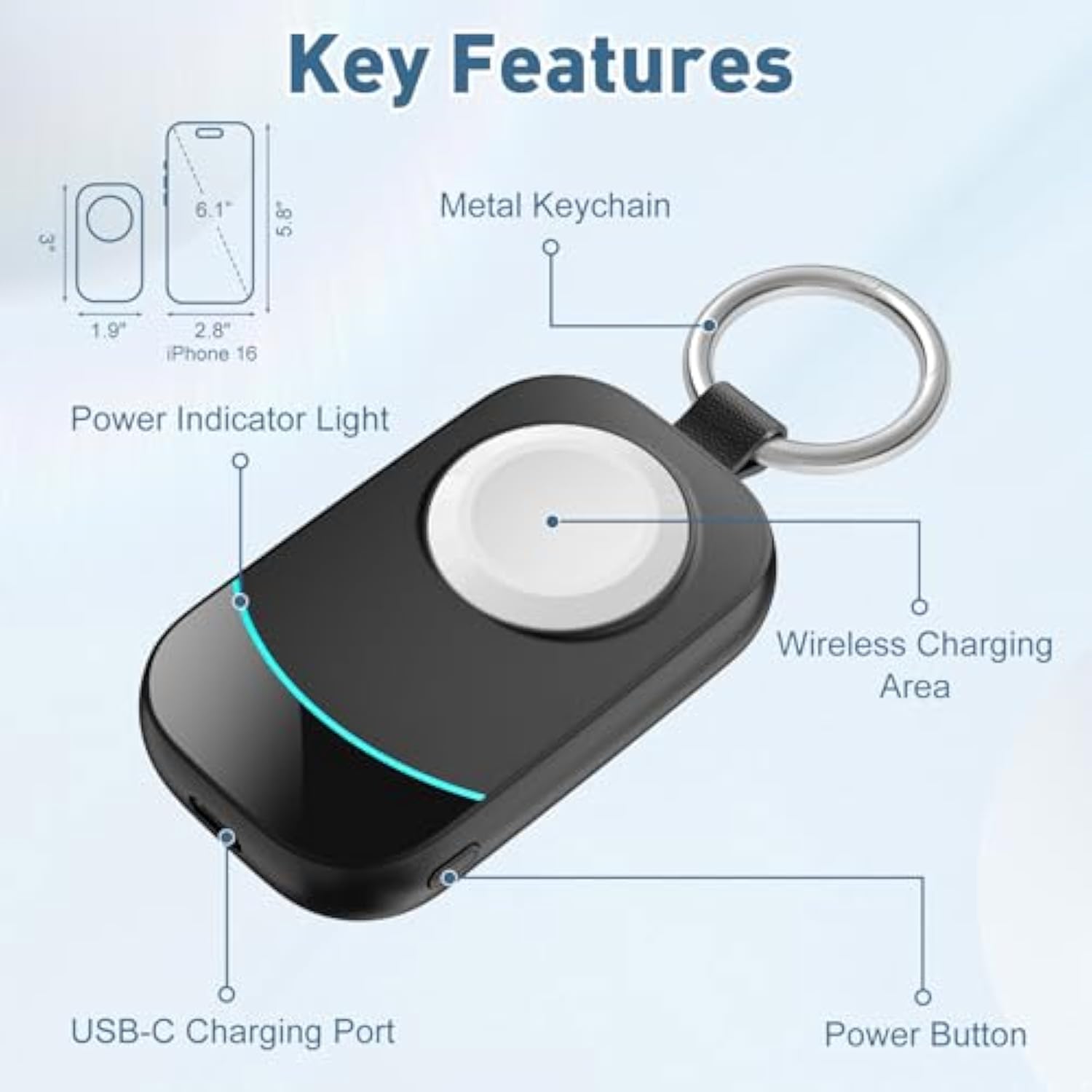 Charger For Apple Watch Series 10 - Portable 2500Mah Fast Charger For Apple Watch Se/Uitra 2/Uitra/Series 9/8/7/6/5/4/3/2