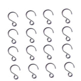 80 Pack Crystal Bead Curtain S Shape Hooks 25Mm Mini Stainless Steel Wire Diy Jewelry Accessories Tiny Ornament Hooks For Sun Catcher Glass Ball Chandelier Pendant Christmas Tree Baubles