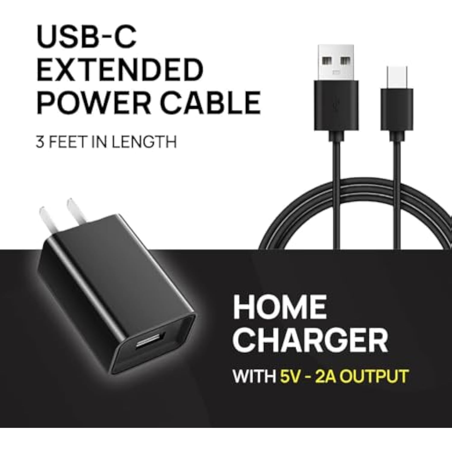 Power Kit - Car Charger And Home Charger Tire Inflator Portable Air Compressor - Fast Charging With 3Ft Lightning Cable