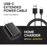 Power Kit - Car Charger And Home Charger Tire Inflator Portable Air Compressor - Fast Charging With 3Ft Lightning Cable