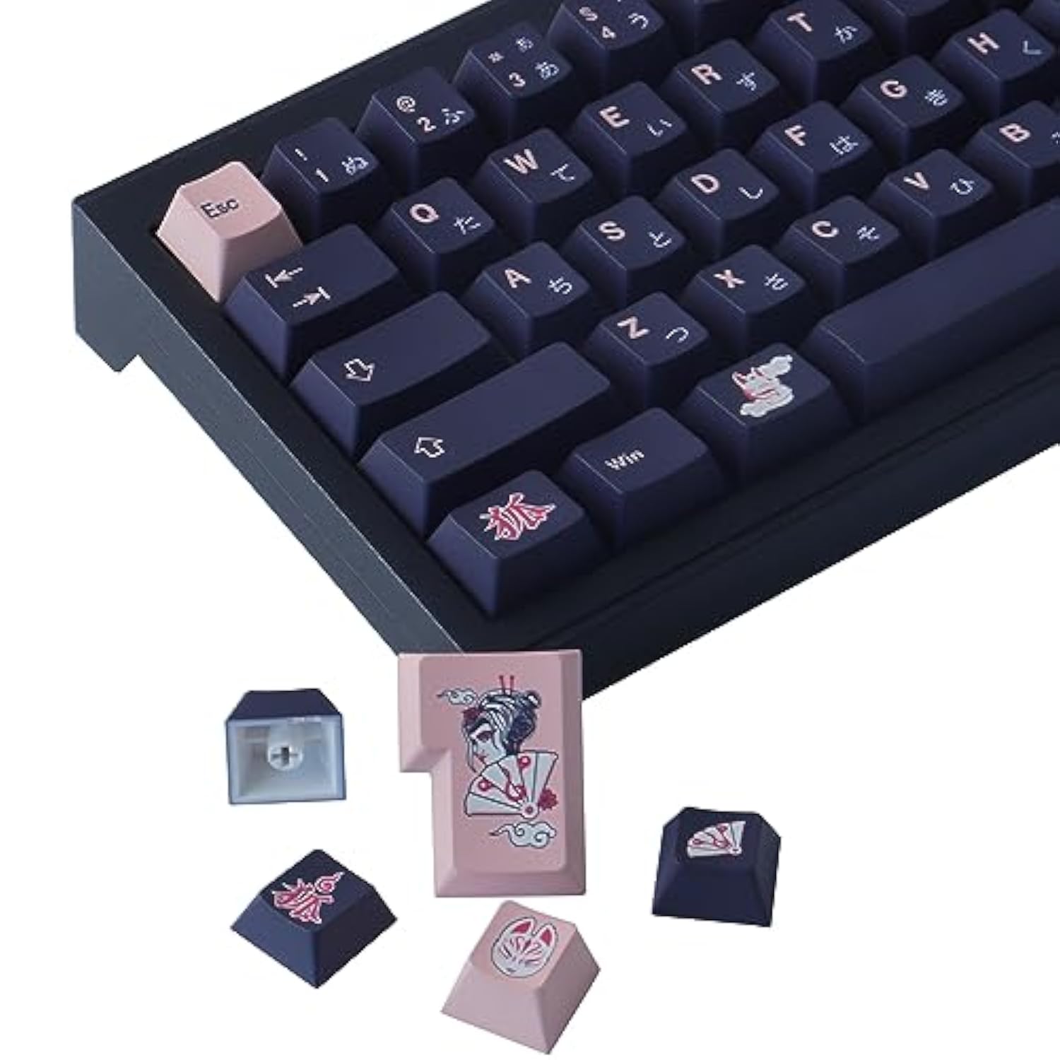 Pbt Keycaps, 148 Keys Dye Sublimation Cherry Profile Keycaps Japanese Keycap S