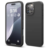 elago Compatible with iPhone 16 Pro Max Case, Premium Liquid Silicone Case, Full Body Protective Cover, Shockproof, Slim Phone, Anti-Scratch Soft Microfiber Lining, 6.9 inch (Black)