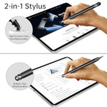 Stylus (5 Pcs), 2-In-1 Stylus Pen For Touch Screen, High Precision And Sensitivity, Suitable For Iphone/Ipad/Android Tablets, Compatible With All Touch Screens (Black/White/Blue/Rose Gold/Silver)
