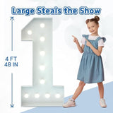 Marquee Numbers 4 Feet Tall Big Light Up Numbers 26Th Birthday Decorations Women Men Graduation Decorations 2026 White Anniversary Party Decor Large Cardboard Prop Backdrop Sign 26
