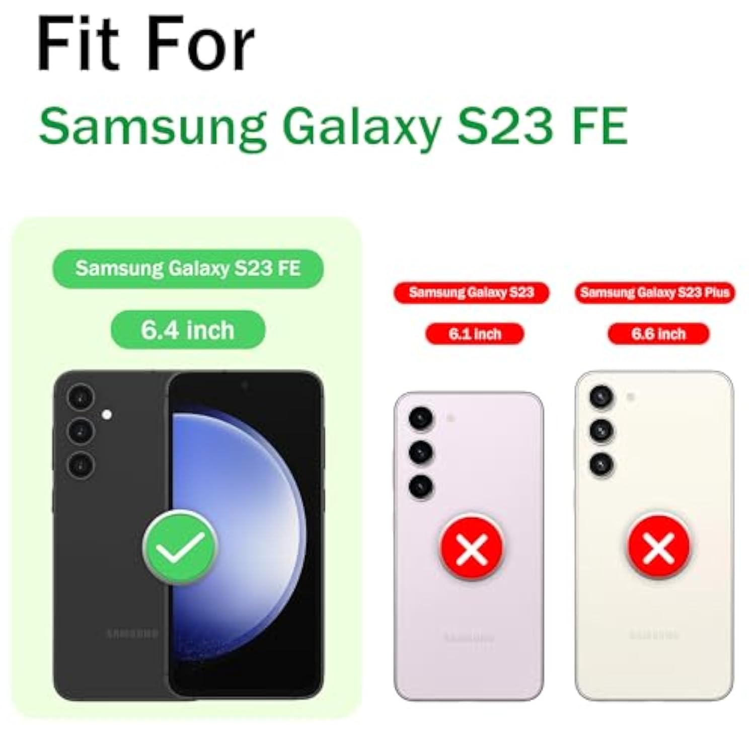 For Samsung Galaxy-S23 Fe Case With Magsafe & [Hd Screen Protector×2][Anti-Fingerprint], 360° Metal Rotated Kickstand,Military Grade Shockproof Protective For Galaxy S23 Fe Case,Rose Gold