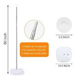 Balloon Column Stand Set Of 2, 6.6Ft Balloon Arch Stand Adjustable Balloon Column Kit With Base Telescopic For Baby Shower Wedding Birthday Graduation Party Decorations (2)