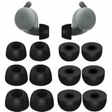 Memory Foam Tips Compatible With Google Pixel Buds A-Series Ear Tips, 6 Pairs No Silicone Noise Reduce Comfortable Fit In Case Eartips Compatible With Google Pixel Buds A Series - S/M/L Black