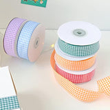 Gingham Ribbon Checkered Ribbon 1-Inch Wide Taffeta Plaid Ribbon 25 Ya