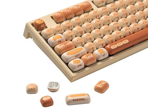 Pbt Keycaps Set, Bun Wonderland Mog Profile 138-Key Keycaps For Mechanical Keyboards