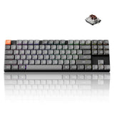K1 Max Ultra-Slim Qmk/Via Bluetooth Wireless/Usb Wired Custom Mechanical Keyboard, 2.4 Ghz Hot Swappable Tkl Layout Rgb Backlight Ergonomic Keyboard With Low-Profile Gateron Brown Switch