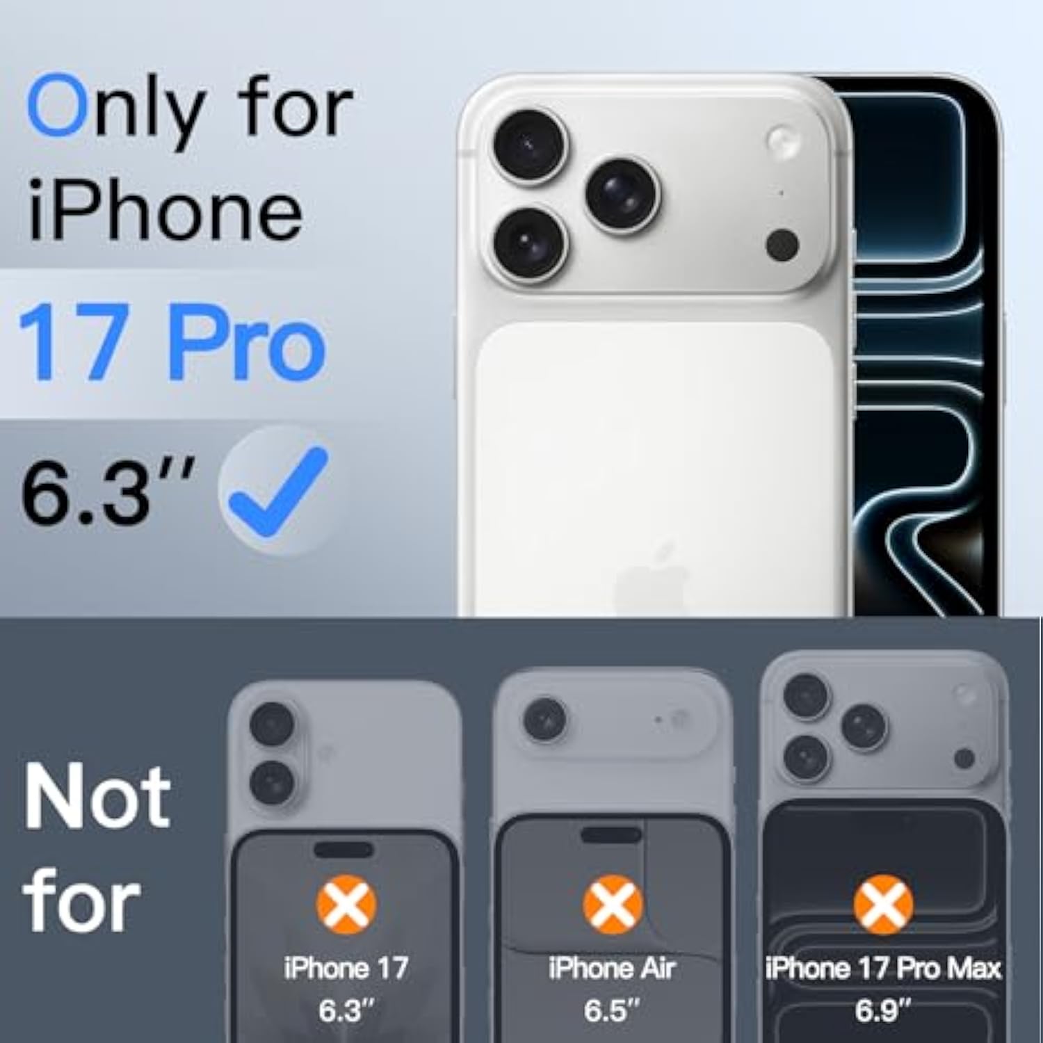 JETech Privacy Screen Protector for iPhone 17 Pro 6.3-Inch, Anti-Spy Tempered Glass Film with Easy Installation Tool, 2-Pack