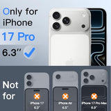 Infinity Privacy Screen Protector for iPhone 17 Pro, 9H+ 3D Full Coverage Anti-Spy Tempered Glass with Auto-Align Installation Tool,
