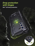 for  Galaxy Z Fold 5 Case,with S Pen Holder+Belt Clip Holster+Built-in Kickstand+Hinge Protection,Heavy Duty Military Grade Drop Proof Case