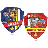 Anagram Paw Pups on Patrol Chase and Marshall 3rd Birthday Party Supplies Police and Fire Rescue Badge Balloon Bouquet Decorations