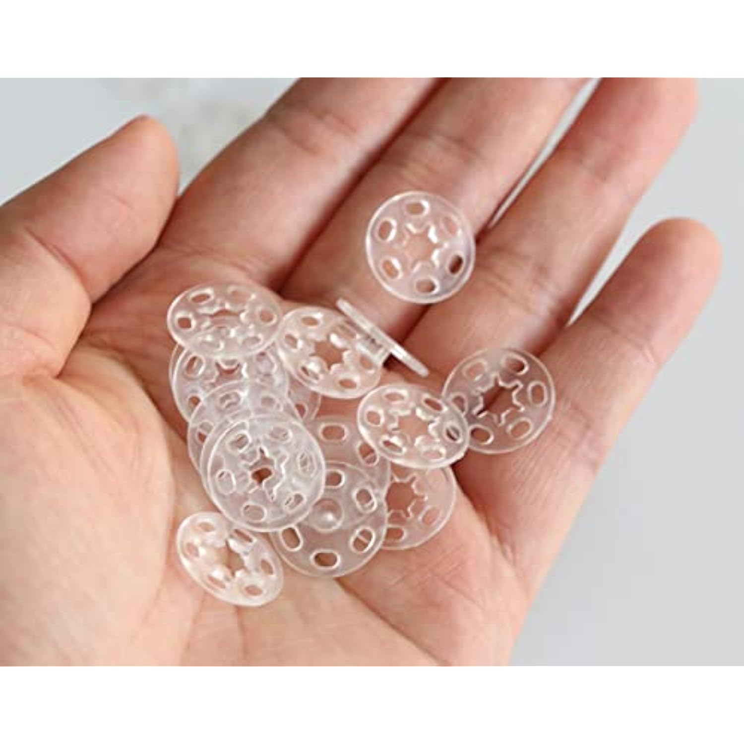 18Mm (23/32 Inch) Transparent Sewing Plastic Snap Buttons For Sewing G