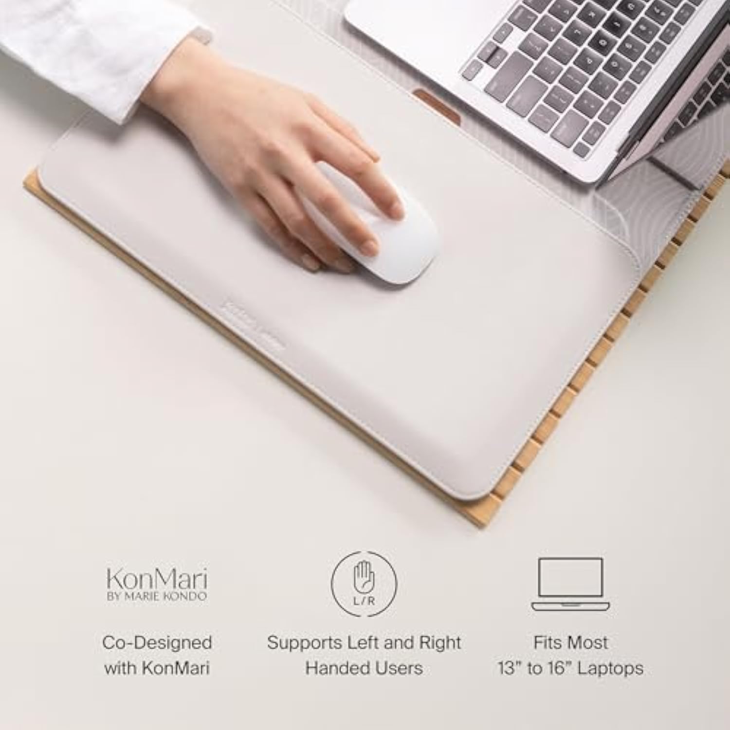 Konmari | Hybrid Laptop Sleeve 14" - Stone