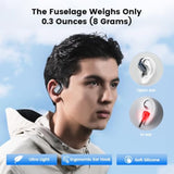 Open Ear Bluetooth 5.4 Headphones: Ip55 Waterproof Sport Earbuds With Touch Control & Led Display, Ergonomic Air Silicone Ear Hooks For Secure Fit. Directional Audio For Running, Cycling And Workouts
