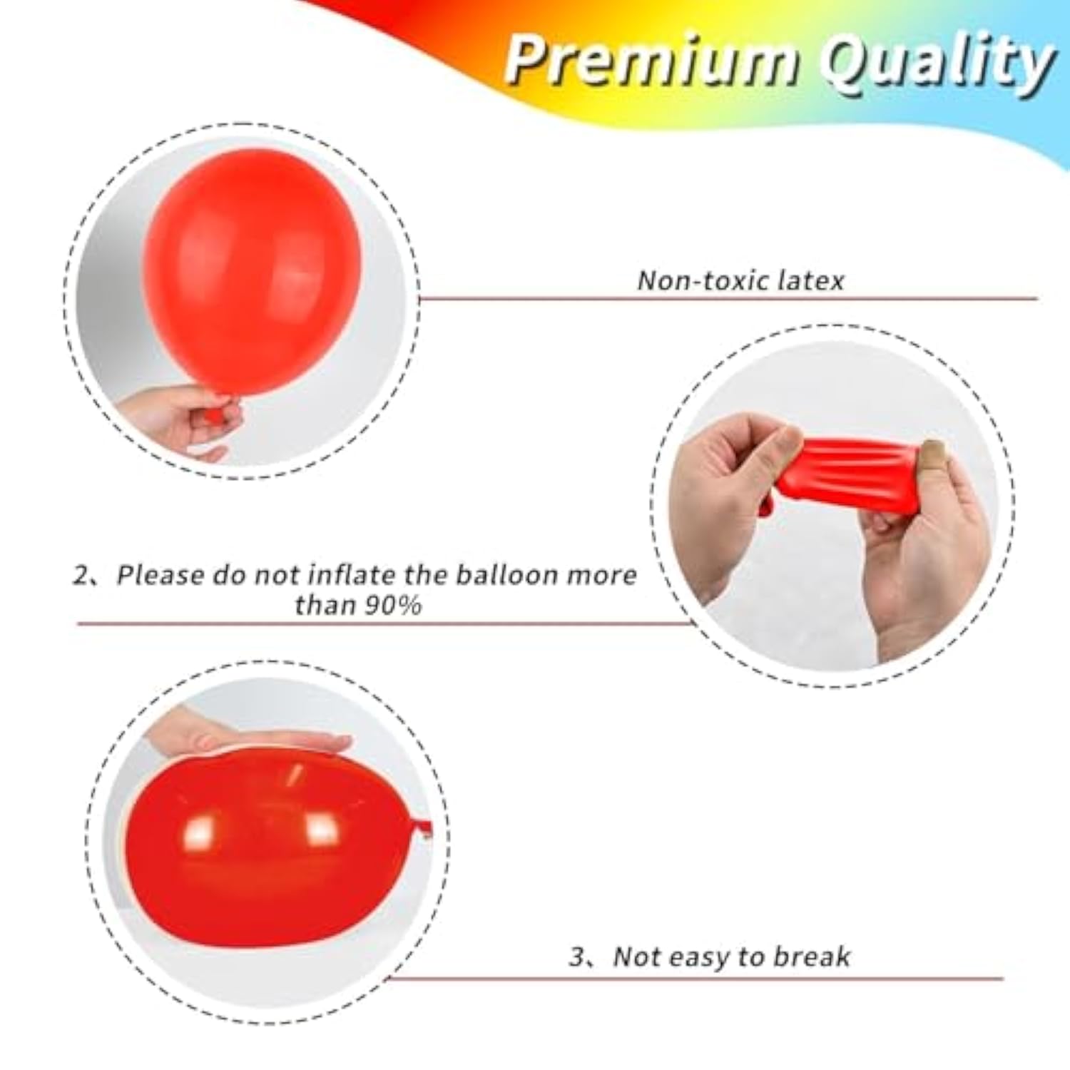 Red Yellow Blue Balloons, Rainbow Assorted Latex Balloons, 12Inch Matte Blue Yellow Red Green Latex Balloons Colourful Confetti Star Balloons For Birthday Festival Carnival Circus Game Party Decor