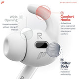 4 Pairs For Airpods Pro 2 Ear Hooks Covers [Added Storage Pouch] Accessories Compatible With Apple Airpods Pro Generation 2 (White)