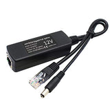 2-Pack Gigabit Poe Splitter, 48V To 12V 2A Ethernet Adapter, For Security Camera, Ap, Voip And More, Av-Ps12-G