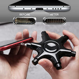 For Iphone Cleaning Kit Port Cleaner, Repair And Restore Tool For Ipad Pro Watch Cell Phone Charging Port, Lightning Charger Cables Speaker Airpod Cleaning Putty Dust For All Devices
