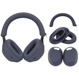 Silicone Sweatproof Case Cover for Sony WH-1000XM5 Headphones, Earpads, Headband, and Shell Protection
