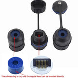 5Pcs Panel Mounting Rj45 Waterproof Connector Cat5/5E/6 Ethernet Lan Cable Dou