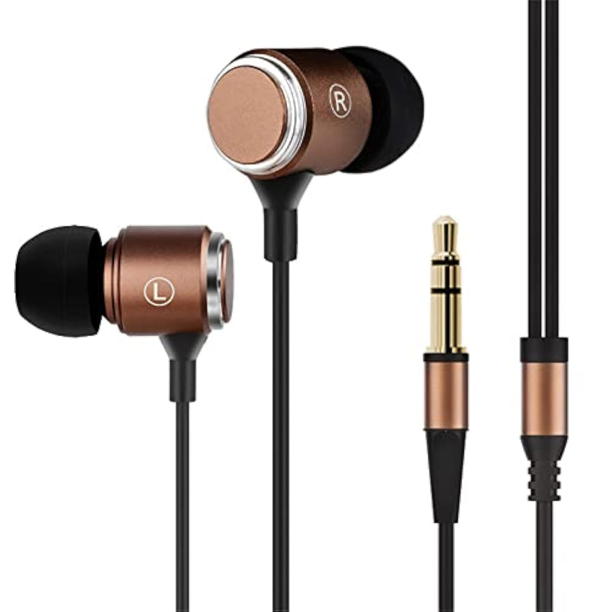 Long Cord Earplug Headphones Without Mic For Tv Watching,Wired Ear Buds Earbuds Without Mic,Noise Cancelling Music Headphones For Work,Deep Bass 3.5Mm Earbuds For Compute,In Ear Monitors (9.8Ft)