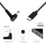 Usb C To 3.0Mm Laptop Charging Cable Type C To Right Angle Dc 3.0 X 1.1Mm Conv