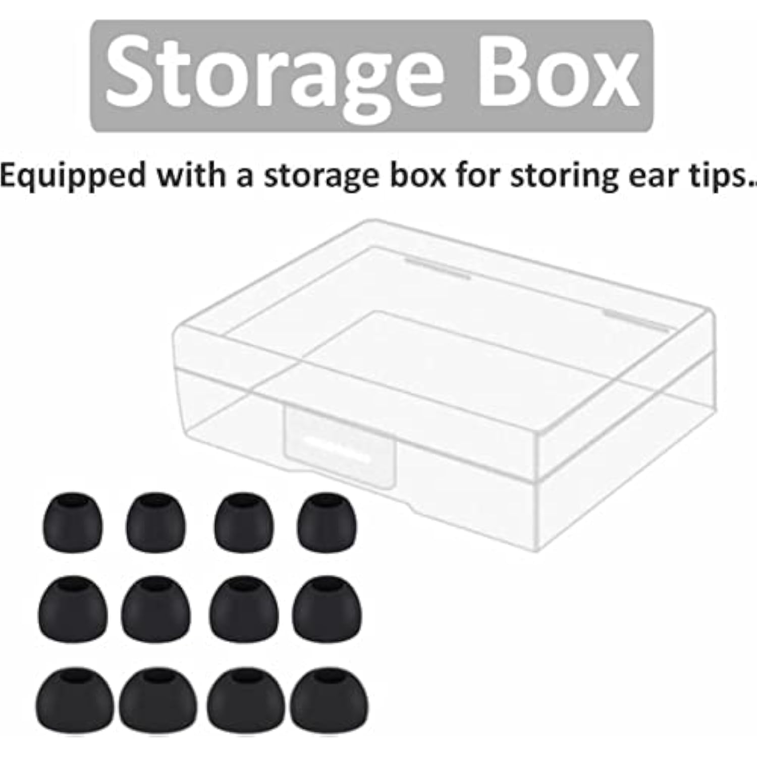 Replacement Earbuds Tips Silicone Ear Tips For Jbl Tune 230Nc Tws/Tune 125Tws /Tune 130Nc Tws/Vibe 200Tws / Free X,Fit In Case, Buds Tips,6 Pairs S/M/L 3 Size,Black713