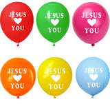 36 Pcs Jesus Loves You Balloons Christian Religious Jesus Balloons For Sunday School Supplies He Is Risen Easter Party Favors
