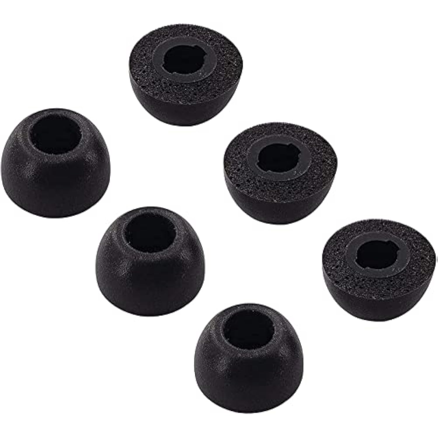 Foam Eartips Compatible With Beats Studio Buds, Medium Size 3 Pairs Soft Memory Foam Earbuds Tips Ear Tips Foam Tips, Compatible With Beats Studio Buds, M, Black