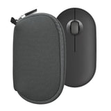 kwmobile Neoprene Case Compatible with Logitech Pebble Mouse 2 M350s / M350 - Case for Mouse Soft Pouch Carry Bag - Dark Grey
