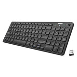 2.4G Wireless Keyboard Ultra Slim Full Size Keyboard With Numeric Keypad And M
