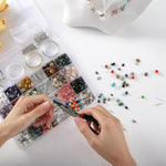 Jewelry Making Supplies Kit For Adults - 1200 Crystal Beads, Jewelry Pliers, Earring Hooks, Necklace Clasp, Beading Wire - Diy Bracelets/Earrings/Rings For Beginners & Professional