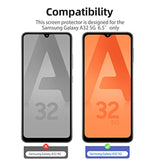 3-Pack Samsung Galaxy A32 5G Tempered Glass Screen Protector Anti-Scratch