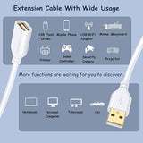 Costyle USB Extension Cable White, 2-Pack 2.0 6ft/2m USB Type A Male to A Female Extension Cord White USB Cable Extender with Gold-Plated Connectors