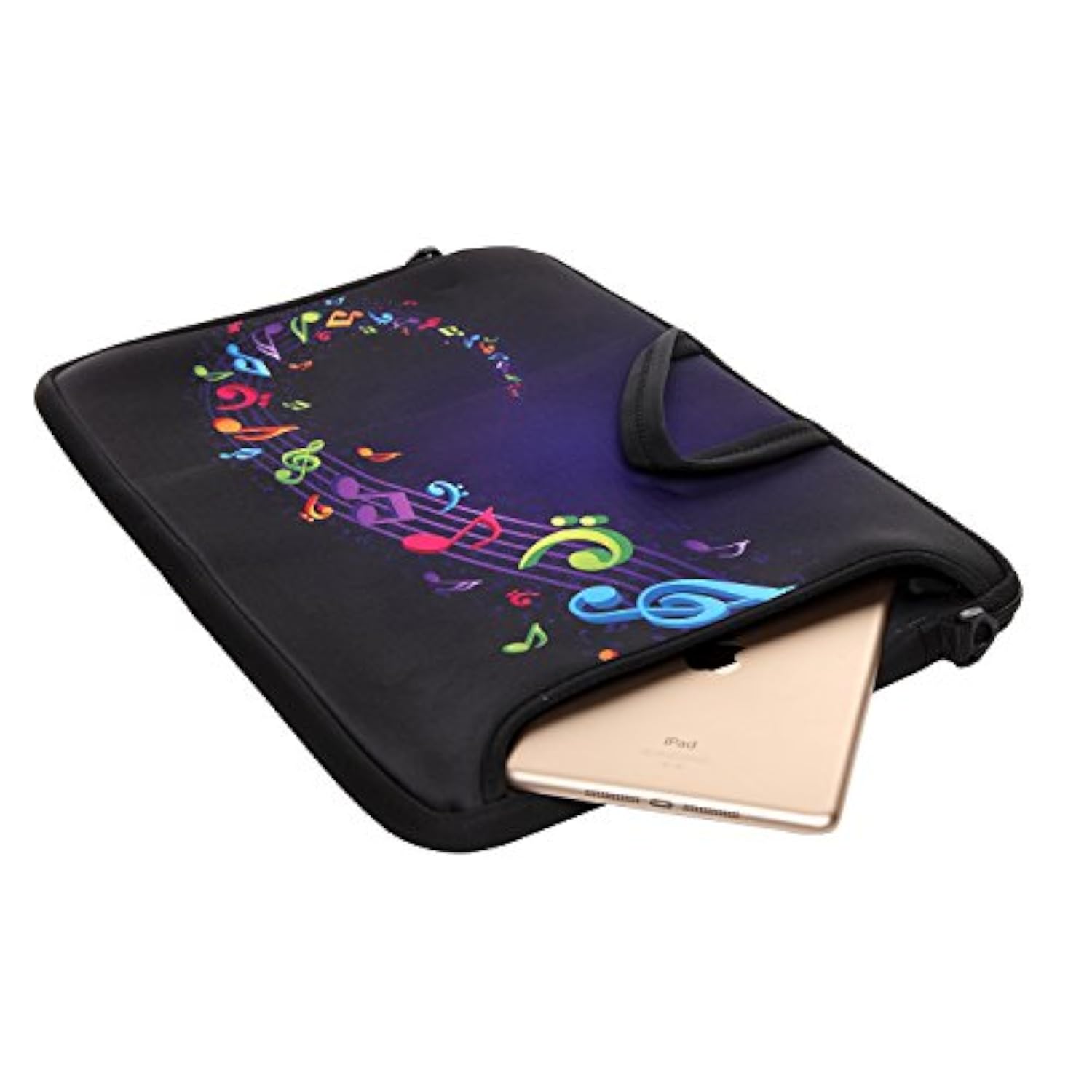 15-Inch To 15.6-Inch Neoprene Laptop Shoulder Messenger Bag Case Sleeve For 14 15 15.6" Inch Acer/Asus/Dell/Lenovo/Thinkpad/Hp/Macbook Pro/Air (Musical Note)
