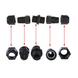 10Pcs M20 Rj45 Waterproof Connector Ip67 Cat5/5E 8P8C Ethernet Lan Cable Conne