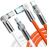 140W Usb C To Usb C Charger Cable [2-Pack 6.6Ft], Type C Fast Charging Cable Compatible With Macbook Pro, Ipad Pro Air, Iphone 16/16 Plus/16 Pro Max, Galaxy S23+/S23 Ultra, Orange+White…