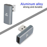 Usb 3.1 90° Adapter Usb A Male To Female Right Angle Coupler 10Gbps Usb 3.1 Da