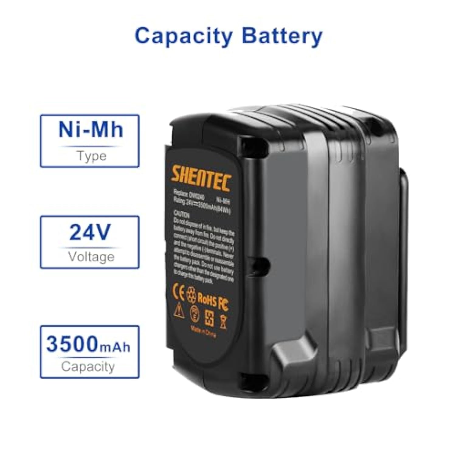 3500Mah 24V Ni-Mh Battery Compatible With Dewalt Dw0240, Dw0242, Dw0241, De0240, De0241, De0242, De0243,De0240-Xj,De0243-Xj, Dw0242-Xrp, Dw0243