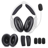 A30 Replacement Ear Pads Headband Cushion Pad Compatible With Bose A30 Aviation Headset Including Inner Foam Filter Inserts, 3 Mic Covers Windscreen, Protein Leather Memory Foam (Refresh Kit)